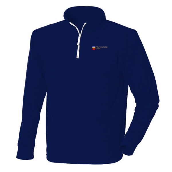Piped Zip Neck Fleece Thumbnail