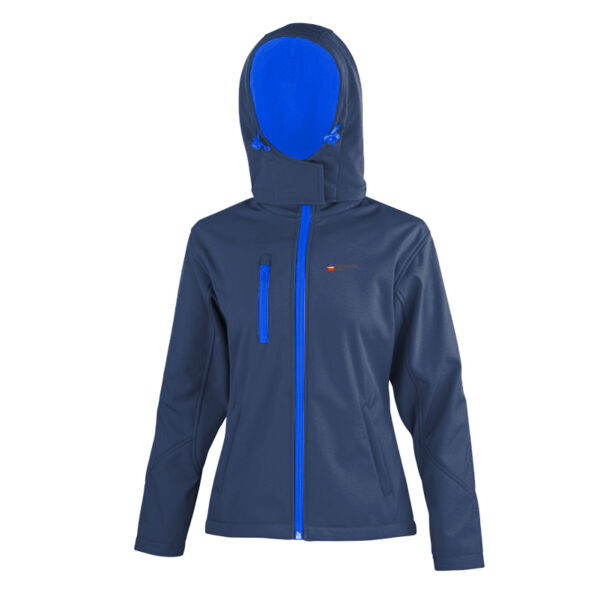 Ladies Hooded Softshell Jacket Thumbnail
